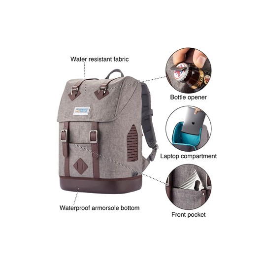 Kurgo Rugzak Grijs/Bruin