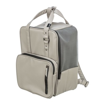 Trixie Hondentas Rugtas Citystyle Kunstleer Lichtgrijs