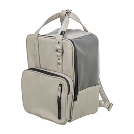 Trixie Hondentas Rugtas Citystyle Kunstleer Lichtgrijs