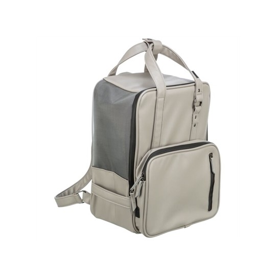 Trixie Hondentas Rugtas Citystyle Kunstleer Lichtgrijs