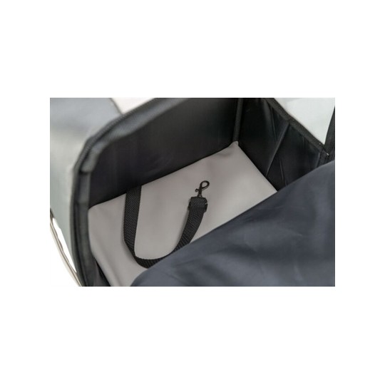 Trixie Hondentas Rugtas Citystyle Kunstleer Lichtgrijs