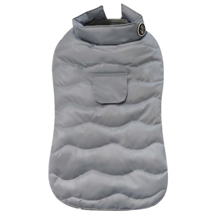 Croci Hondenjas Padded Eco Leaves Gerecycled Grijs