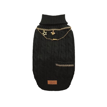 Croci Hondentrui Met Ketting Goudkleurig / Zwart