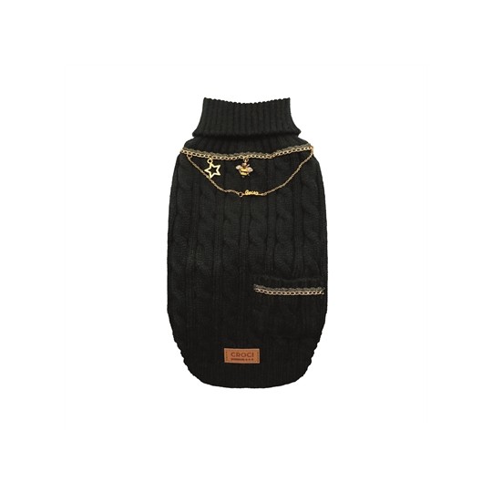 Croci Hondentrui Met Ketting Goudkleurig / Zwart