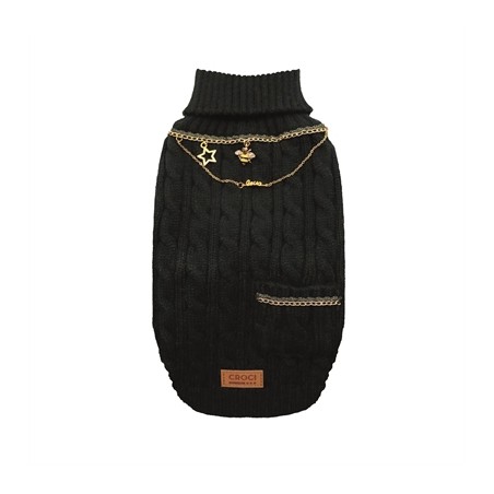 Croci Hondentrui Met Ketting Goudkleurig / Zwart