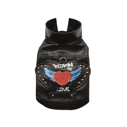 Croci Hondenjas Frankie Gevoerd Zwart