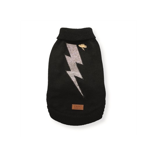 Croci Hondentrui Thunder Bliksemschicht Zwart