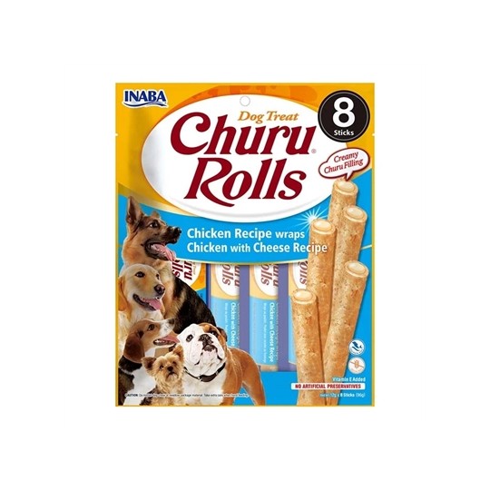 Inaba Dog Churu Rolls Chicken Recipe Wraps With Cheese