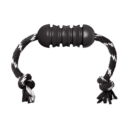 Kong Extreme Dental Met Touw Zwart / Wit
