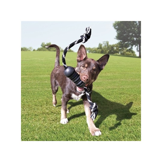 Kong Extreme Dental Met Touw Zwart / Wit