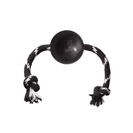 Kong Extreme Bal Met Touw Zwart / Wit