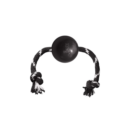 Kong Extreme Bal Met Touw Zwart / Wit