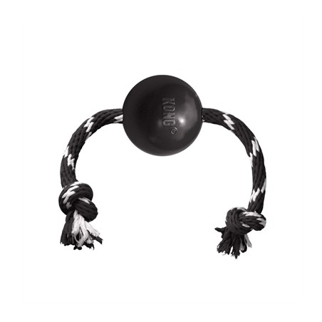 Kong Extreme Bal Met Touw Zwart / Wit