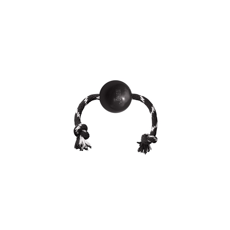 Kong Extreme Bal Met Touw Zwart / Wit