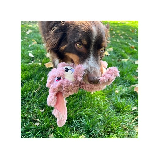 Kong Scrumplez Bunny Pluche Met Piep Roze