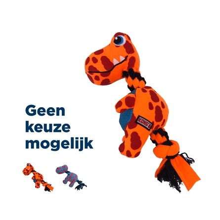 Kong Signature Dynos Fleece Met Piep Assorti