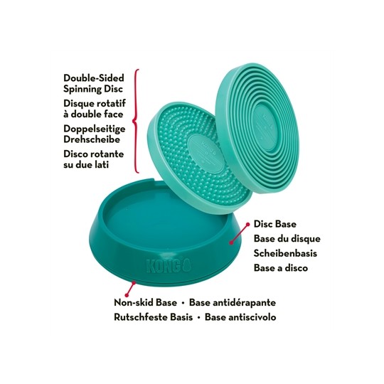 Kong Licks Spinz Teal Groenblauw