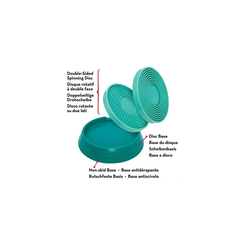 Kong Licks Spinz Teal Groenblauw