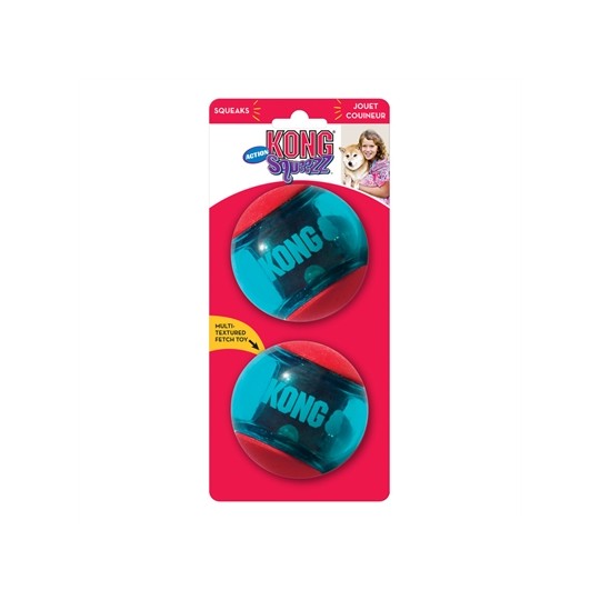 Kong Squeezz Action Bal Rood