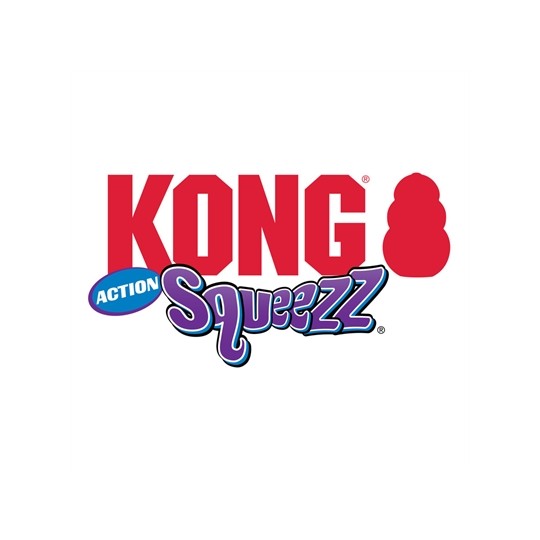 Kong Squeezz Action Bal Rood