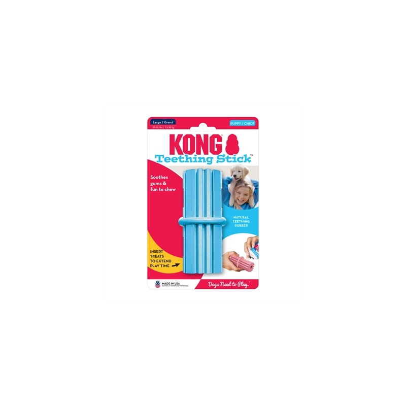 Kong Puppy Teething Stick Roze Of Lichtblauw Assorti