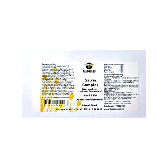 De Groene Os Salvia Complex Hond / Kat