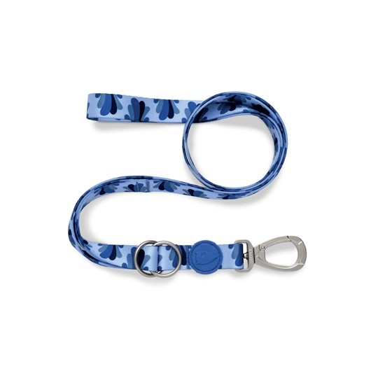 Morso Hondenriem Verstelbaar Gerecycled Splash Blauw