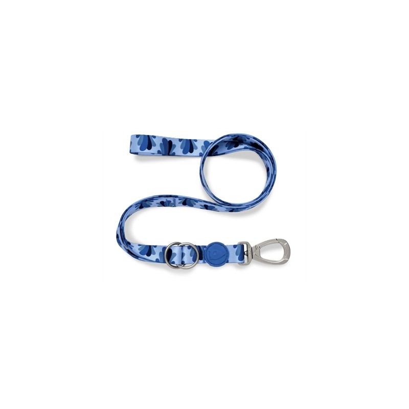 Morso Hondenriem Verstelbaar Gerecycled Splash Blauw