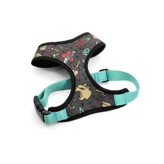 Morso Hondentuig Body Mesh Gerecycled Ink Tank Groen