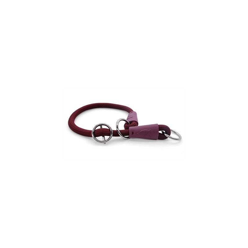 Morso Half Slip Halsband Hond Soft Rope Gerecycled Plum Paars