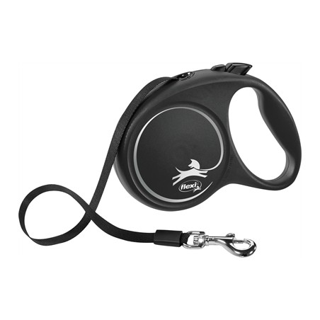 Flexi Rollijn Black Design Tape Zwart