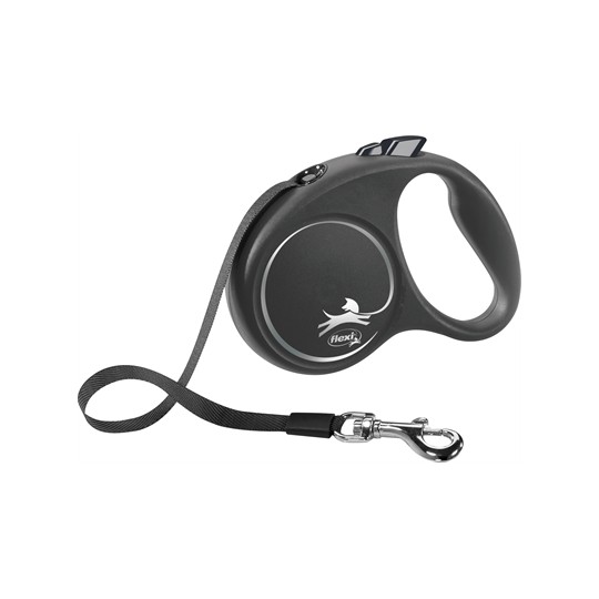 Flexi Rollijn Black Design Tape Zwart