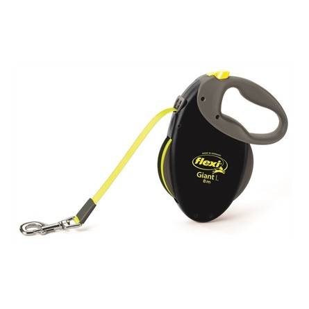 Flexi Rollijn Giant Tape Neon Zwart / Geel